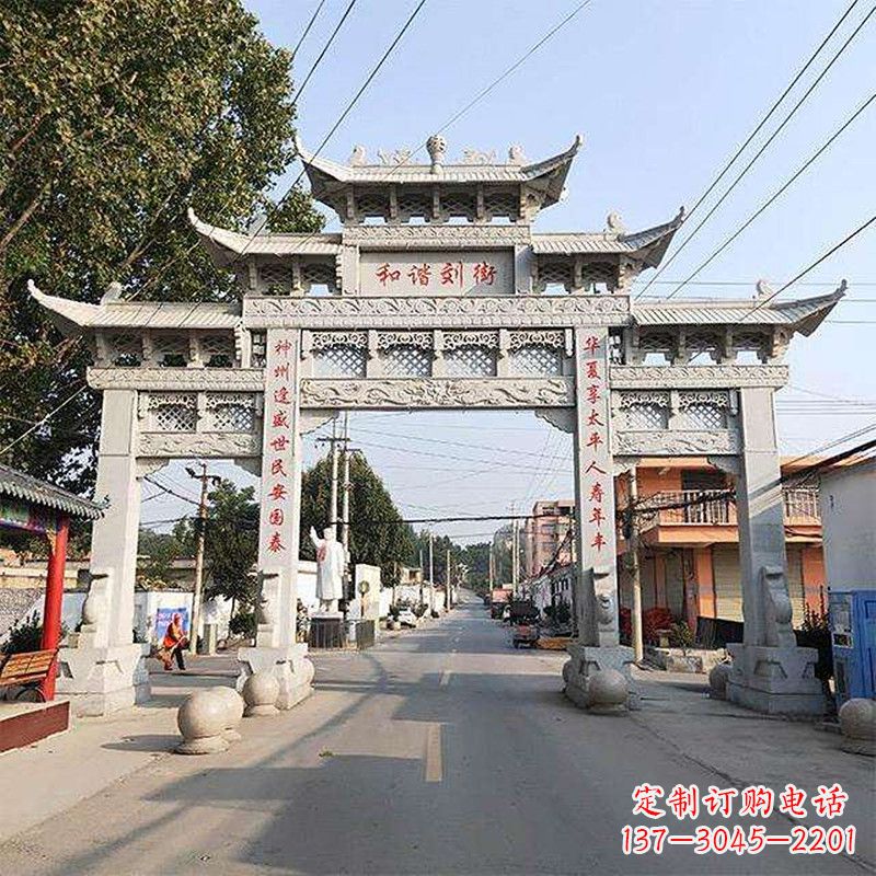 太原牌坊雕塑-精致的艺术精品