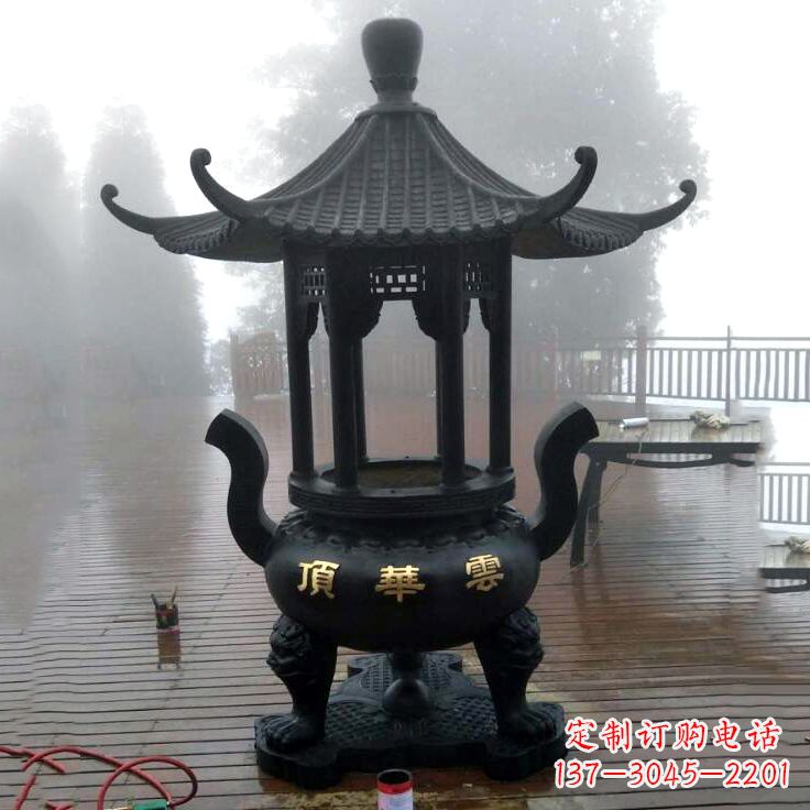 太原精美青铜香炉雕塑