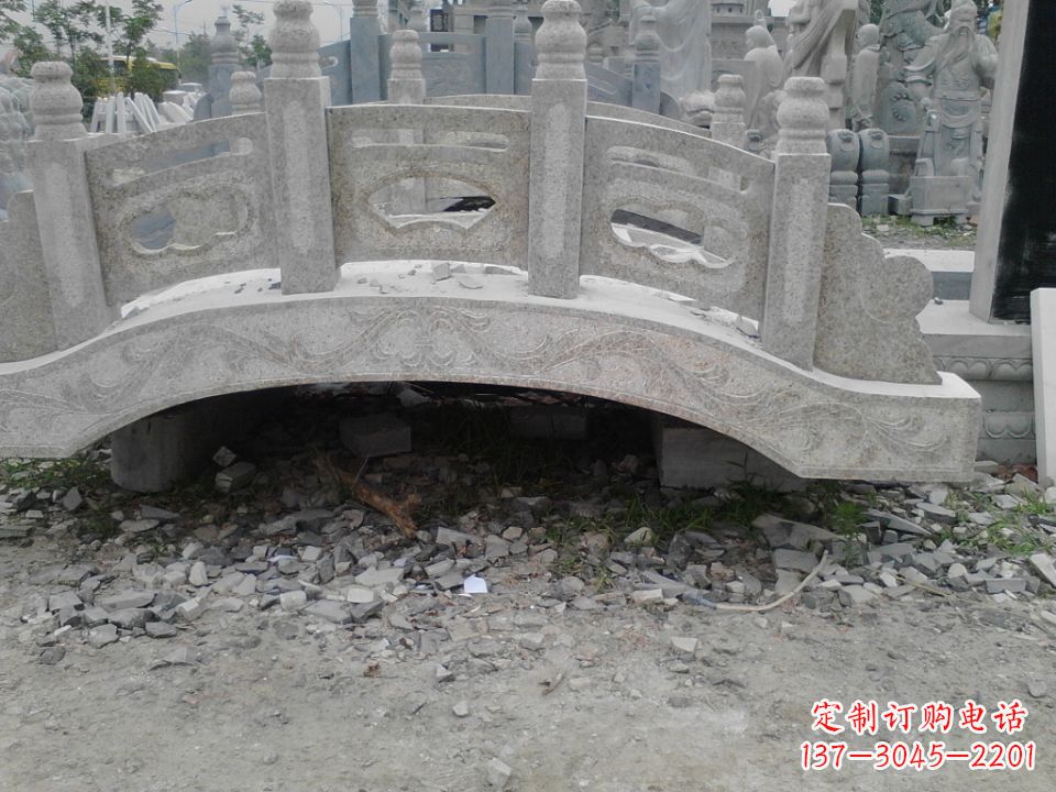 太原精美石桥雕塑,点缀庭园之美