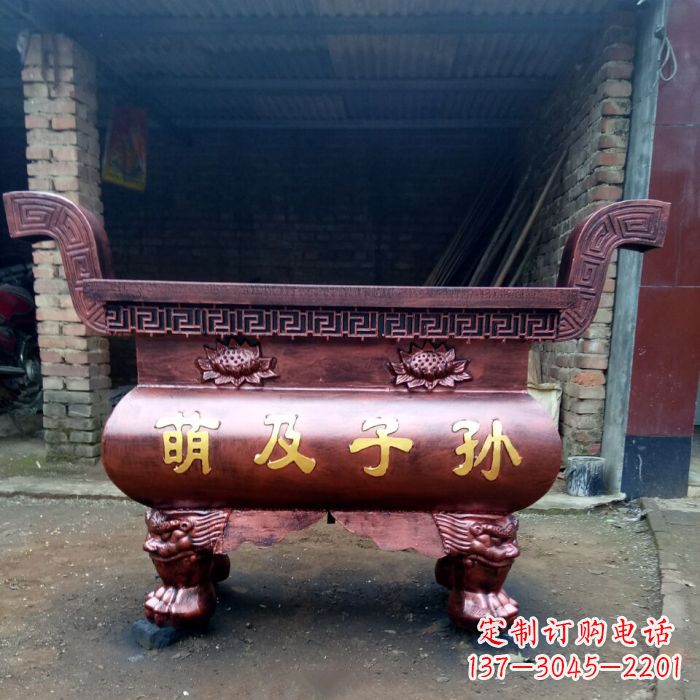 太原特色铜香炉雕塑