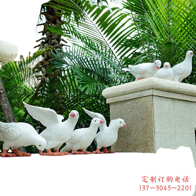 太原精美纯铜鸽子雕塑
