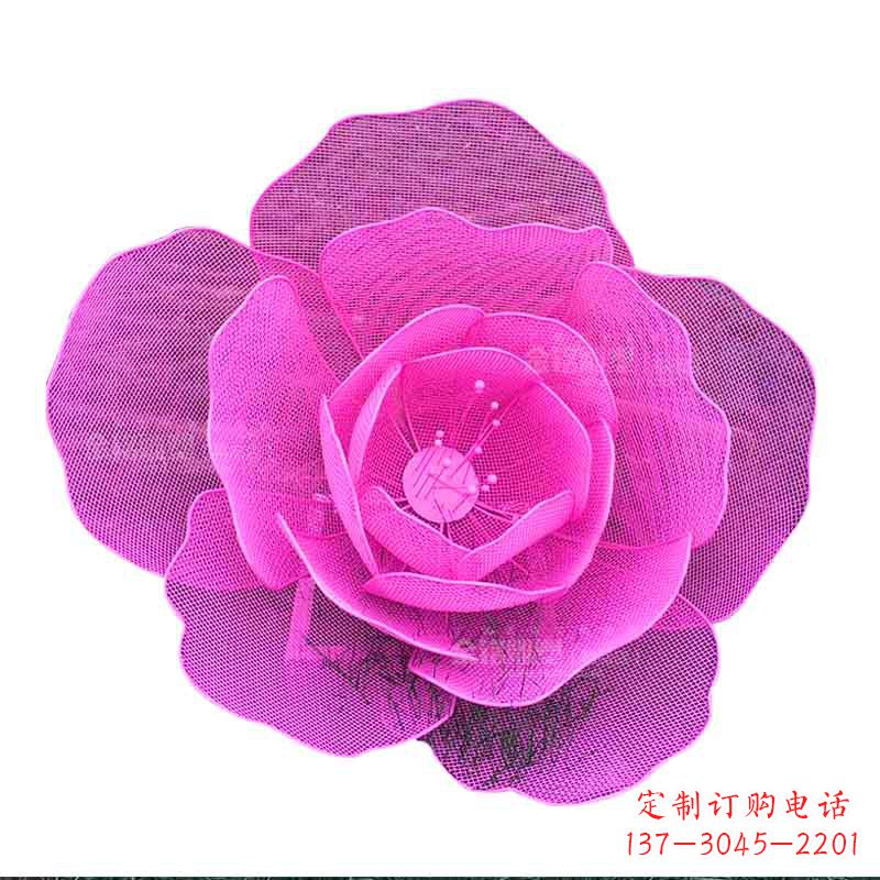 太原定制不锈钢镂空花朵雕塑定做铁艺玫瑰花金属雕像订景观园林摆件_31