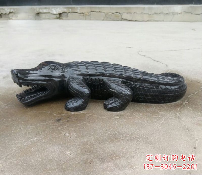太原经典鳄鱼景观石雕