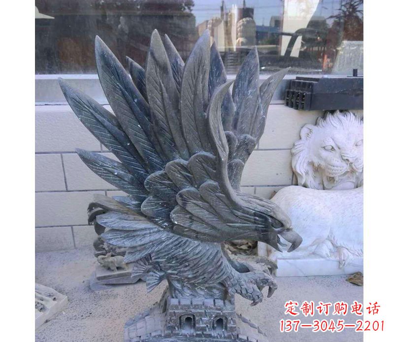 太原动物雄鹰石雕