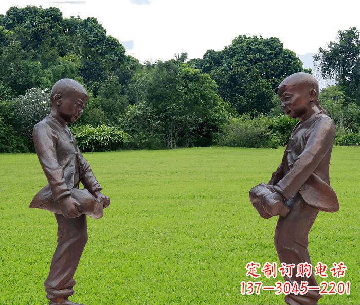 太原中领雕塑精致的儿童铜雕雕塑