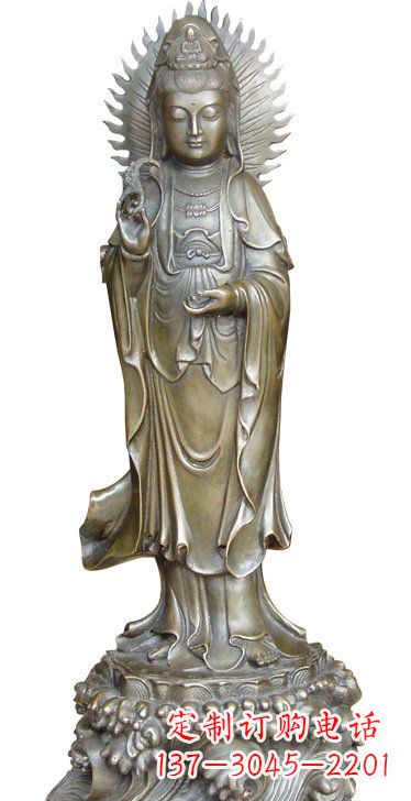 太原渡海观音铜雕塑,定制专属你的福缘