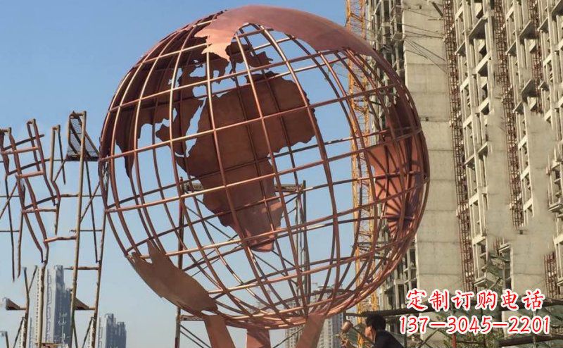 太原锻铜不锈钢地球雕塑
