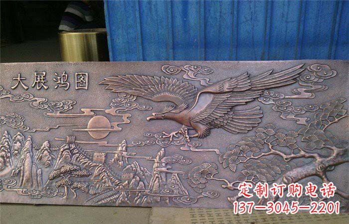 太原宏图大展老鹰锻铜浮雕