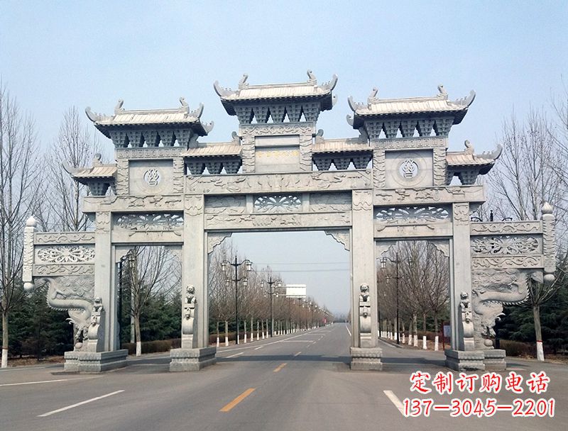 太原中领雕塑装饰性牌坊雕塑
