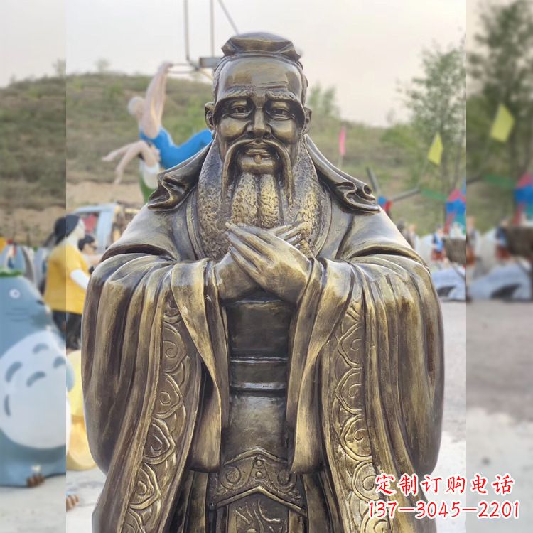 太原中领雕塑贵族——伟大的孔子雕塑
