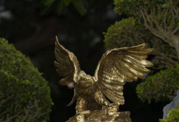 太原精美大鹏展翅老鹰铜雕