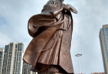 太原珍贵的雕塑艺术--诸葛亮卧龙先生