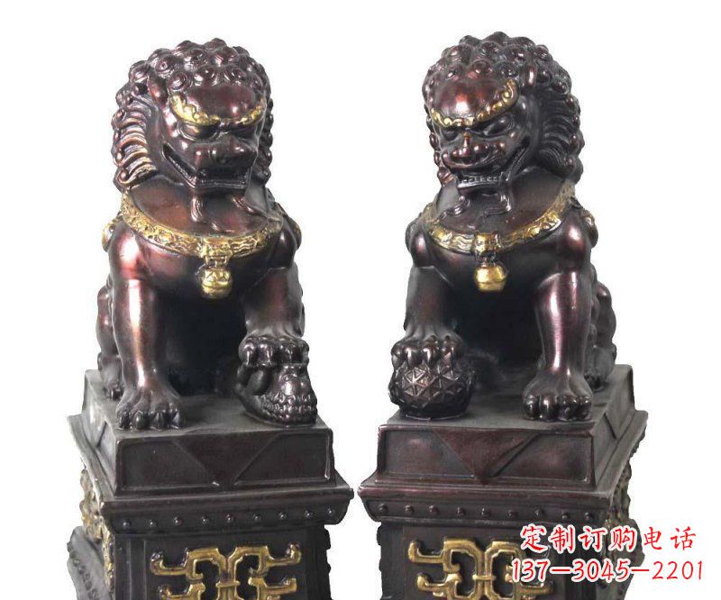 太原传统工艺铜雕狮子雕塑