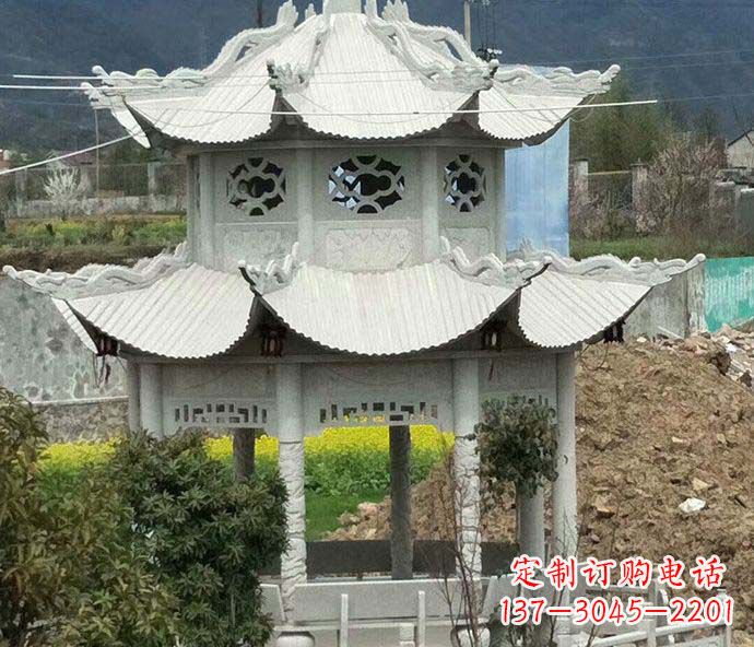 太原古典凉亭石雕