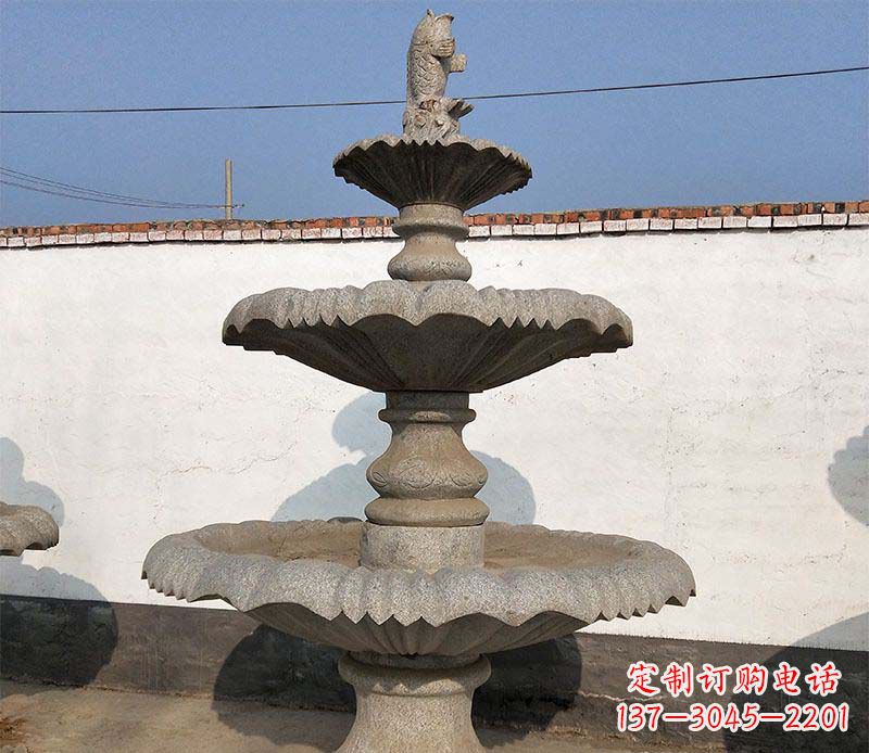 太原多层石质喷泉雕塑