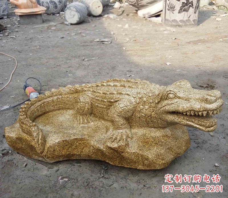 太原精致石刻动物雕塑