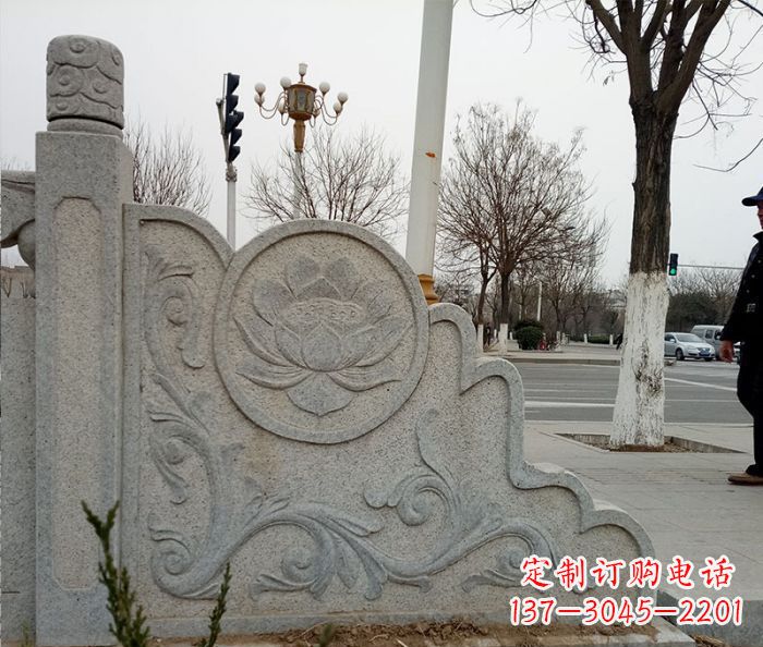 太原仿古护城河石栏板雕塑