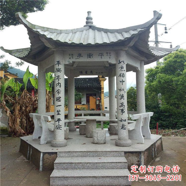 太原精美大理石凉亭雕塑