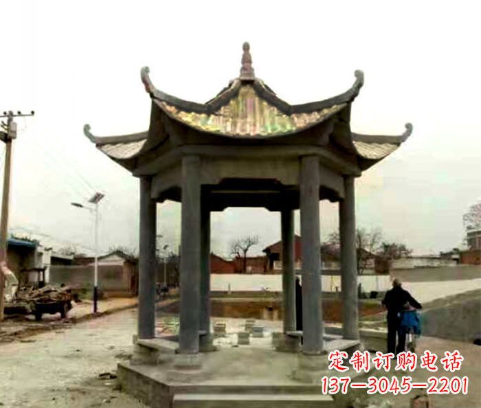 太原仿古凉亭石雕限量版