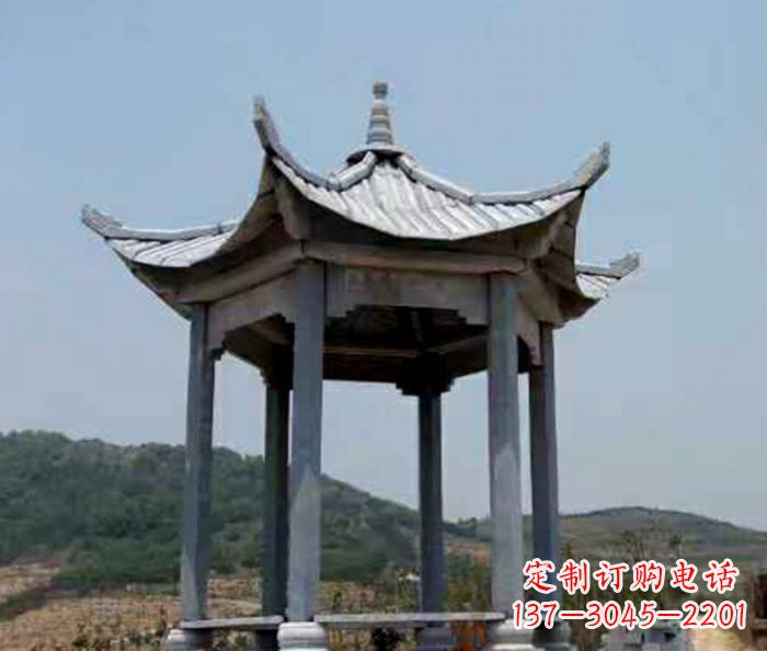 太原仿古石雕凉亭