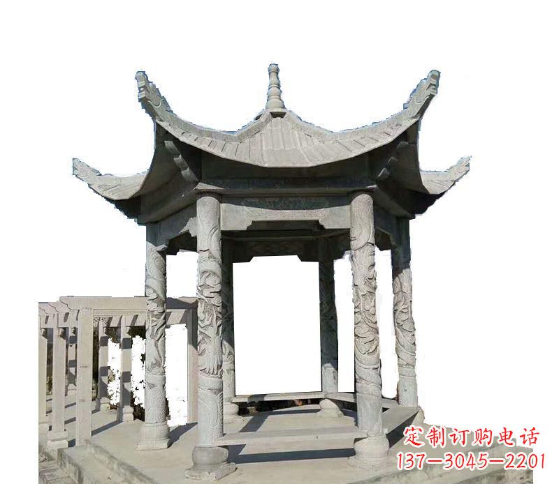 太原传统风格凉亭石雕