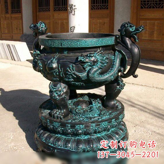 太原传统工艺青铜龙雕塑
