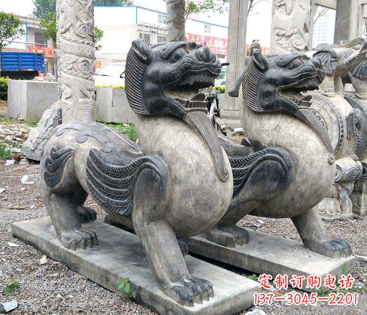 太原仿古貔貅门口招财石雕
