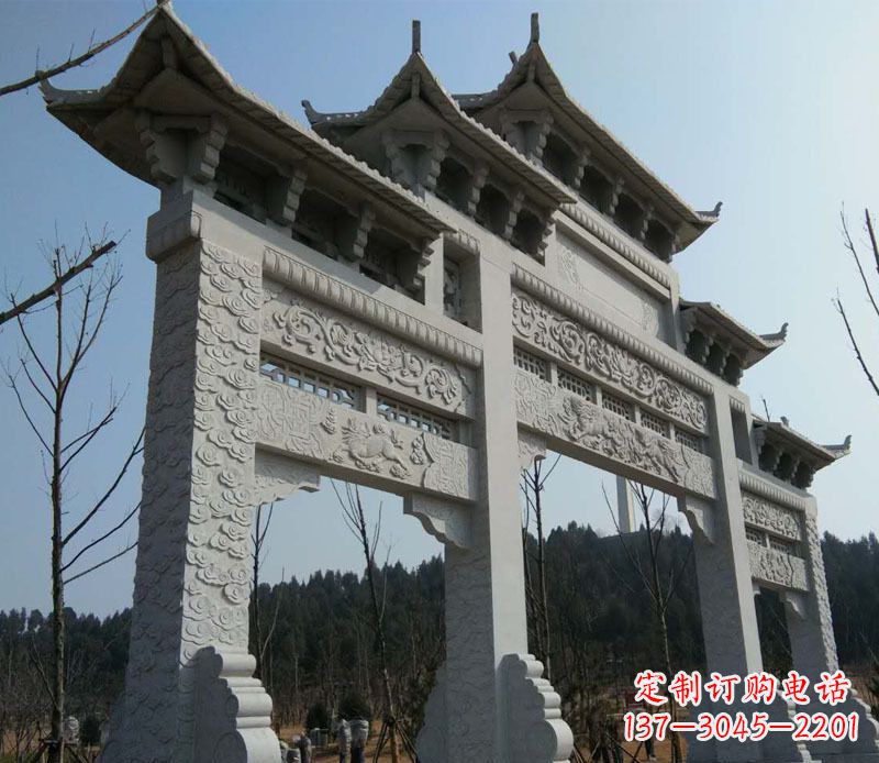 太原仿古牌坊石雕定制