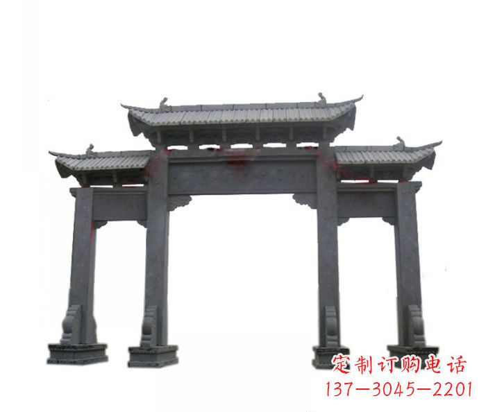 太原精美仿古牌坊石雕