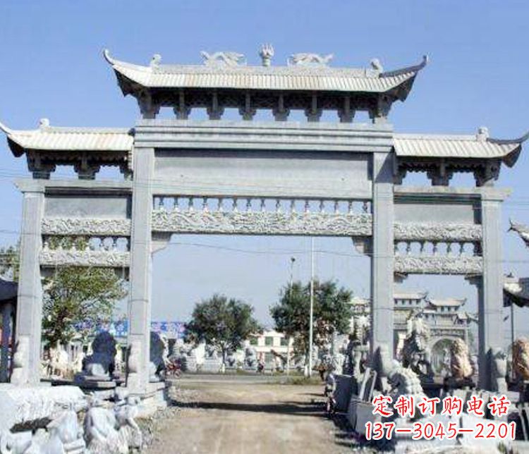 太原仿古牌坊石雕精美定制