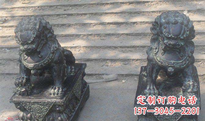 太原艺术级仿古狮子铜雕