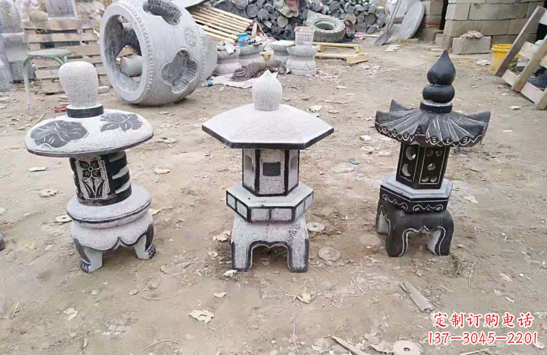 太原传统仿古石灯雕塑
