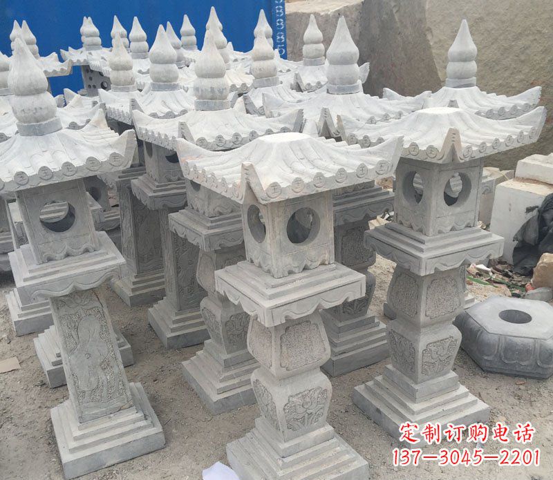 太原仿古石灯园林景观石雕