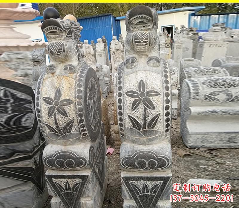 太原仿古石门墩雕塑