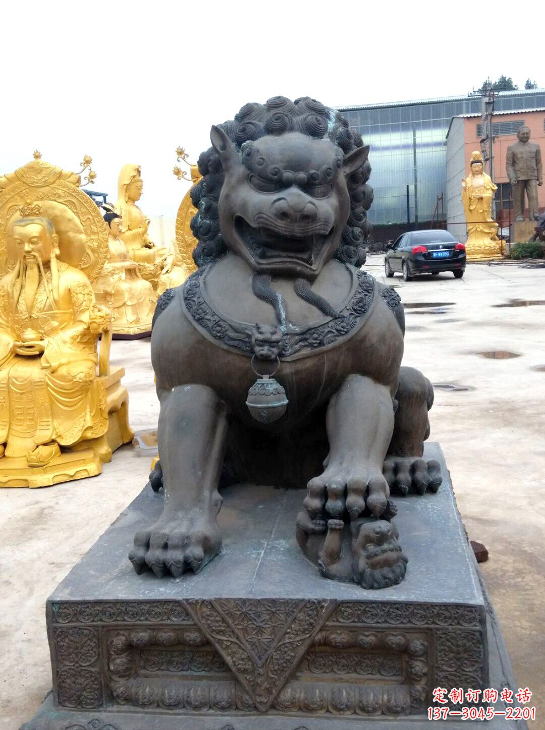 太原精美仿古铜狮子雕塑