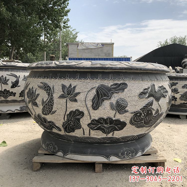 太原仿古鱼缸花盆摆件