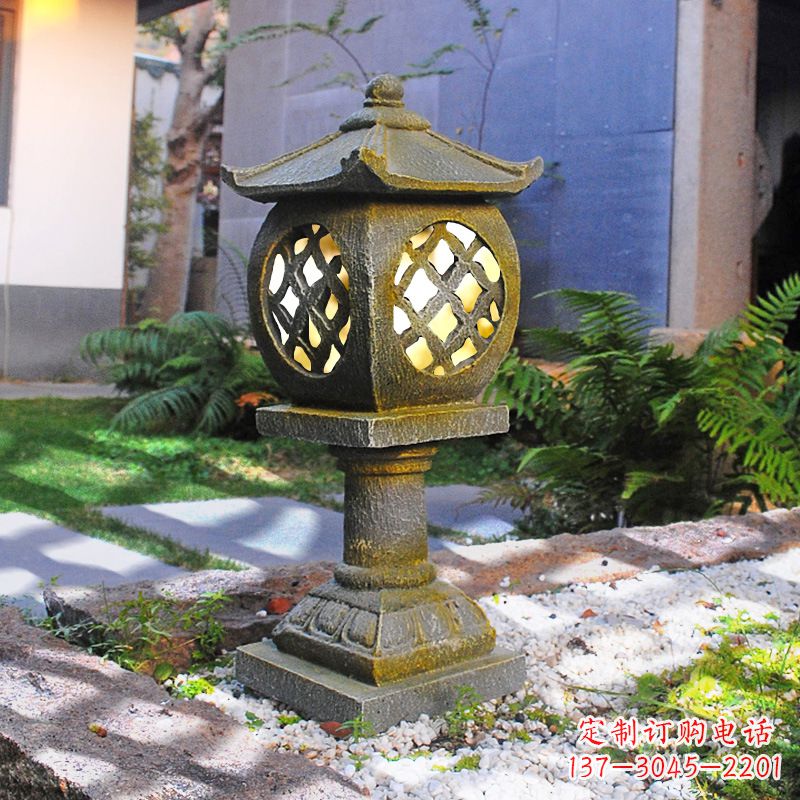 太原仿古庭院石雕灯笼,精美雕刻点亮家园