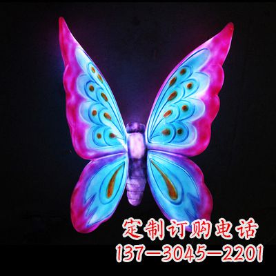 太原完美粉色蝴蝶雕塑
