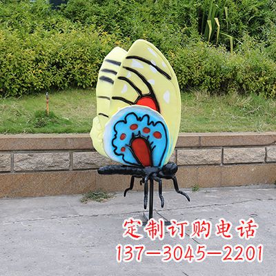 太原大号黄色蝴蝶雕塑