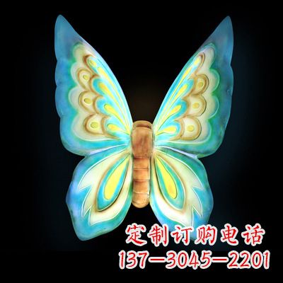 太原仿真蝴蝶_大号蓝色发光款73x50x30