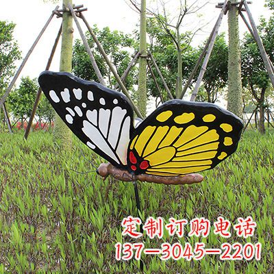 太原 黄白黑款蝴蝶雕塑