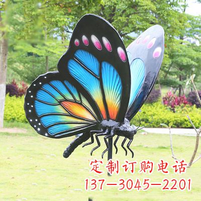 太原仿真蝴蝶_蓝色款105x78x110