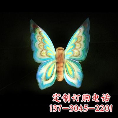 太原仿真蝴蝶_小号蓝色发光款37x48x20