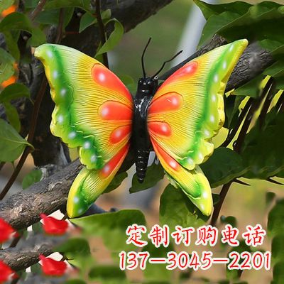 太原仿真蝴蝶_小号黄色款17x17x10