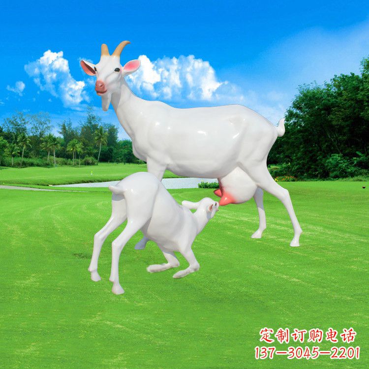 太原精美仿真羊羔羊跪乳雕塑