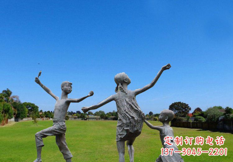 太原精美儿童铜雕
