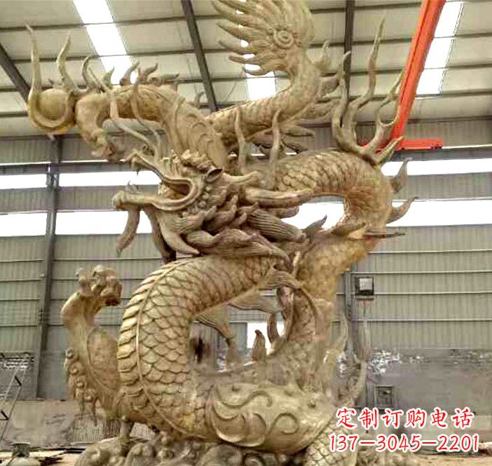 太原精美铜龙雕塑