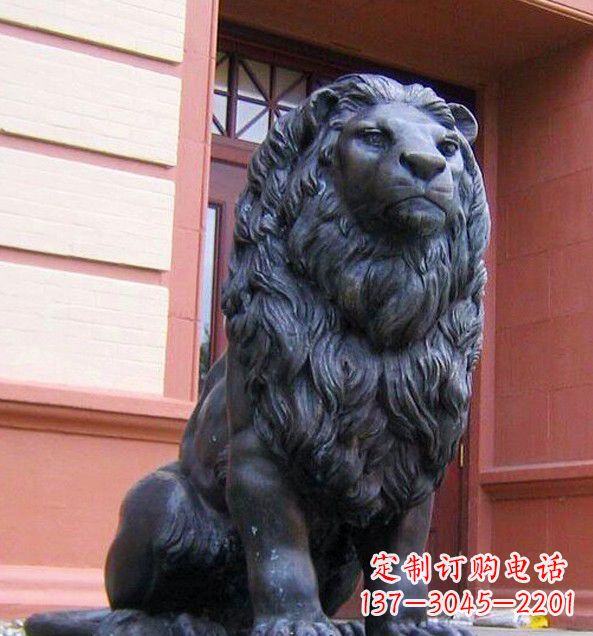 太原非洲狮子铜雕塑精美雕刻,精美绝伦