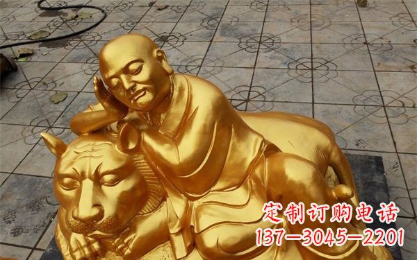太原伏虎罗汉铜雕,古典美学与艺术的完美结合