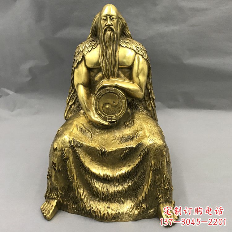 太原伏羲·神话传说铜雕塑